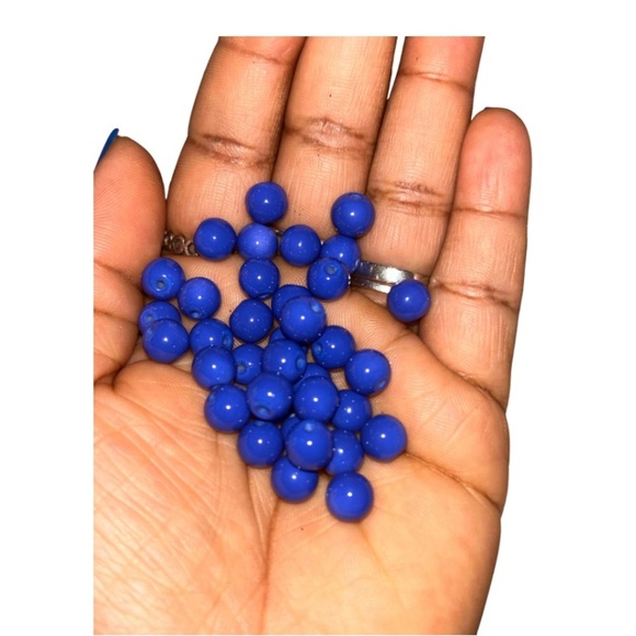 Cobolt blue 8mm Beads (50pcs) – Peace, Wisdom & Protection - Picture 2 of 2
